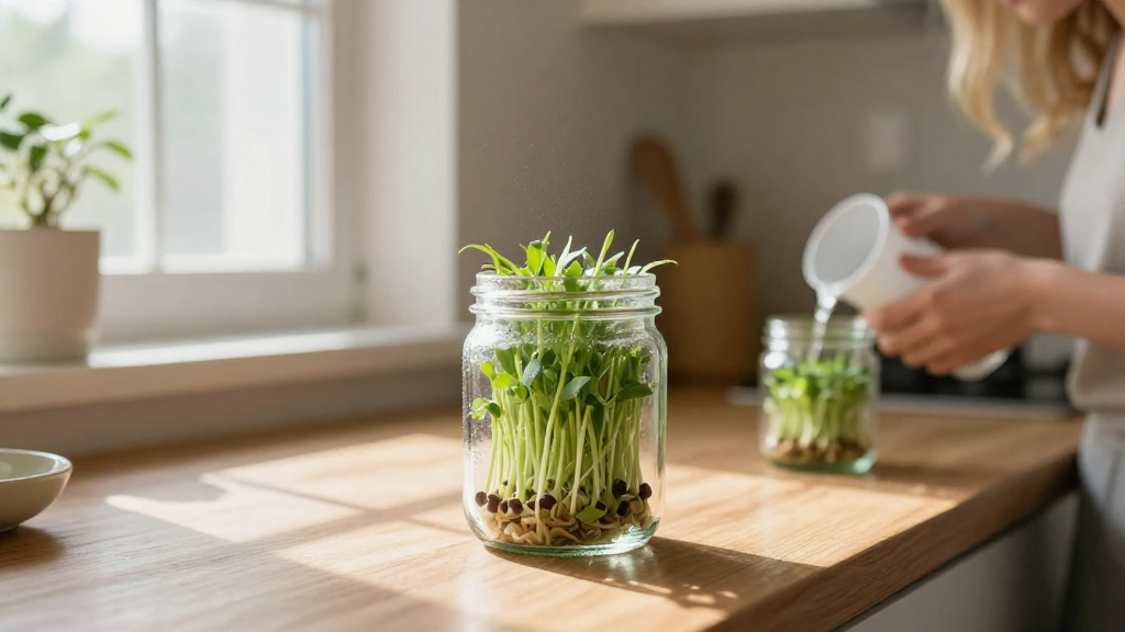 How to Grow Sprouts at Home in a Jar