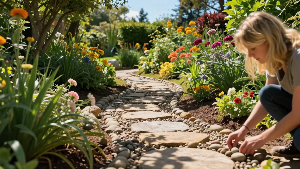 How to Build a Garden Path Using Natural Materials