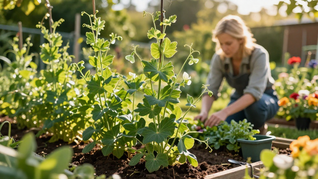 How to Grow Peas on a Trellis