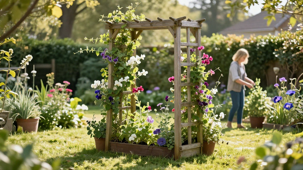 How to Build a Garden Trellis for Climbing Plants