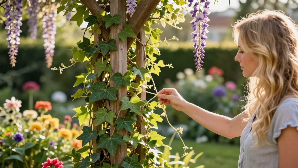 How to Train Climbing Plants on Fences or Trellises